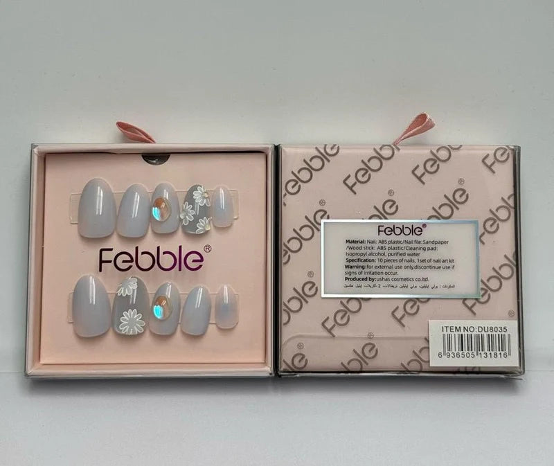 Febble - French Crystal Tip Press-On Nails